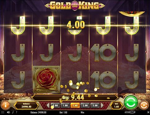 Призова комбінація символів в ігровому автоматі Gold King
