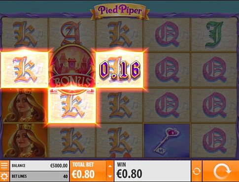 Призова комбінація символів в ігровому автоматі Pied Piper